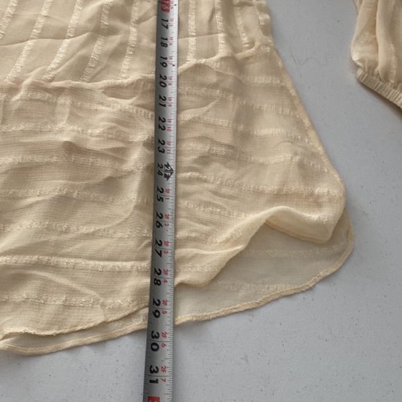 Soft Surroundings Cream Neapolitan Layered Chiffon Tunic Size 1X - Picture 6 of 9